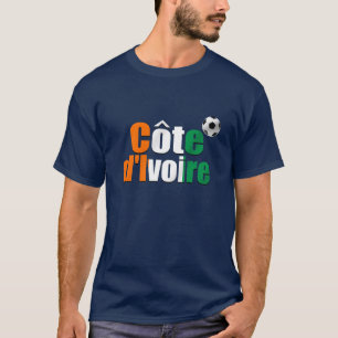 Côte d'Ivoire logo football fans soccer ball gift T-Shirt