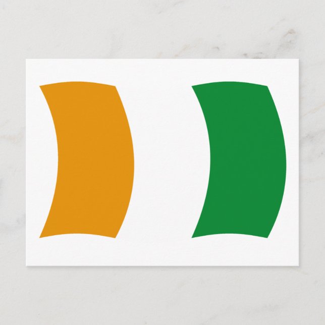 Cote d'lvoire (Ivory Coast) Flag Postcard (Front)
