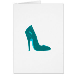 Côté droit de talon stylet cyan le Gi de Zazzle de