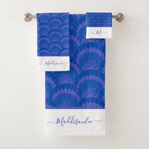 Cote du Monogramme bleu moderne