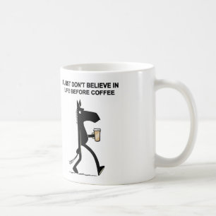 Côté en noir de la tasse de café de cheval #2