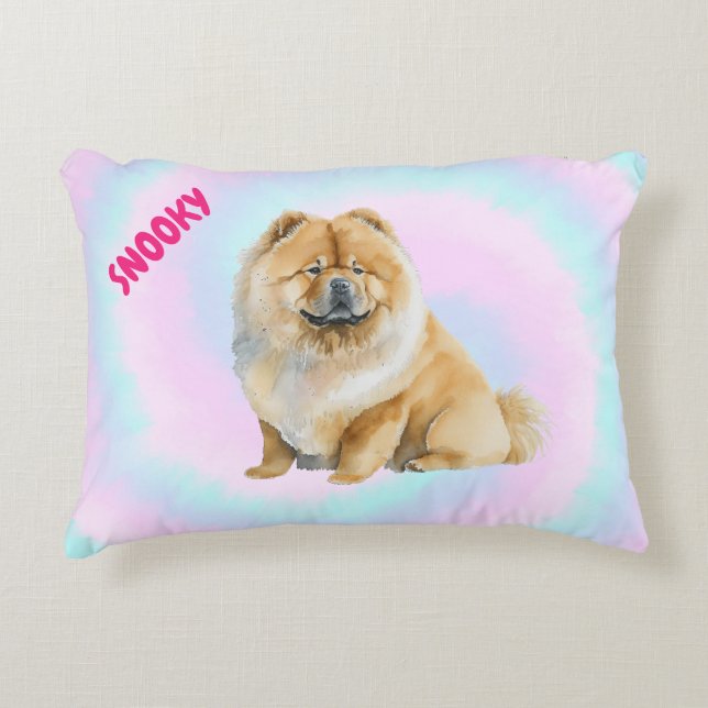 Coton bonbon chiot Coussin d'accent d'amour (Devant)