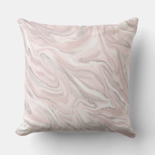 Coton Candy Rose Designer Jeter Oreiller (Recto)
