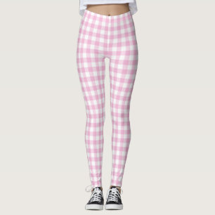 Coton Candy rose En vichy femmes Leggings
