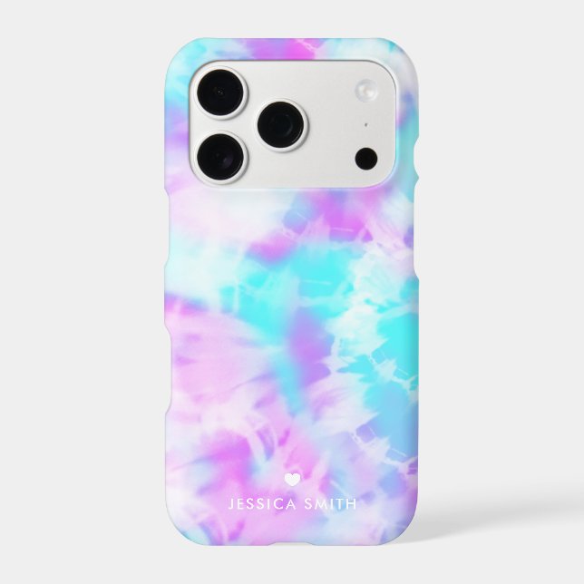Coton Candy Tie Dye Motif Coque Mate coque iphone (Verso)