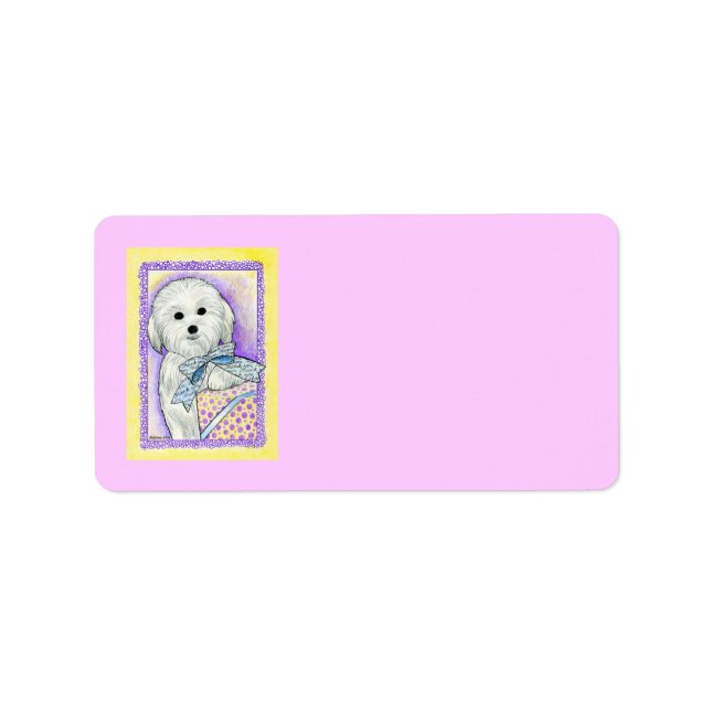 Coton de Tulear Address Label (Front)