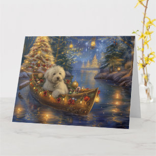 Coton De Tulear Christmas Festive Voyage Card