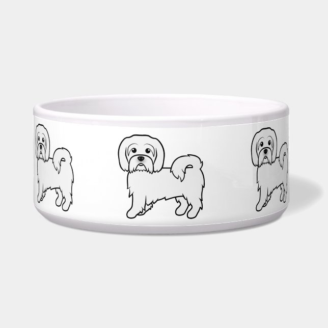 Coton De Tulear Cute Cartoon Dog Illustration (Front)