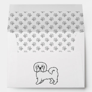 Coton de Tulear Cute Cartoon Dog Illustration Envelope