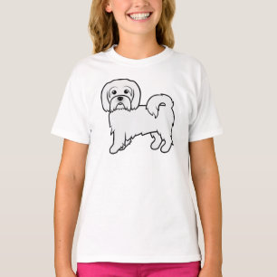 Coton De Tulear Cute Cartoon Dog Illustration T-Shirt
