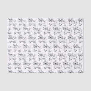 Coton de Tulear Cute Cartoon Dog Pattern Tissue Paper