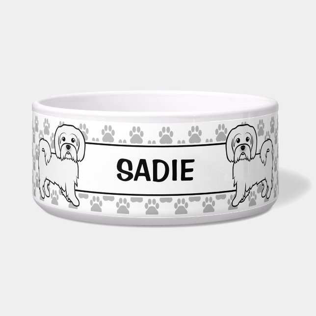Coton De Tulear Cute Cartoon Dog With Name (Front)