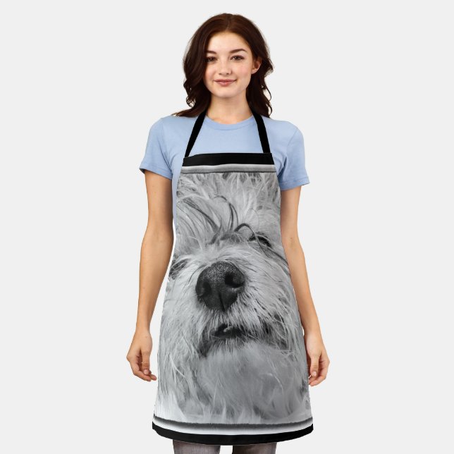 Coton de Tulear dog Apron (Worn)