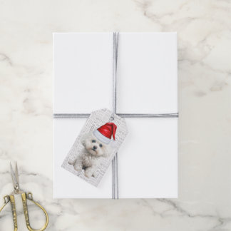 Coton de Tulear Dog Fun Christmas Holiday Gift Tags