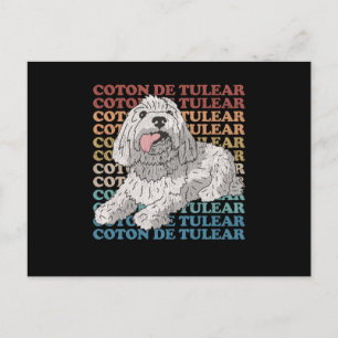 Coton de Tulear   Dog Owner Coton de Tulears Postcard