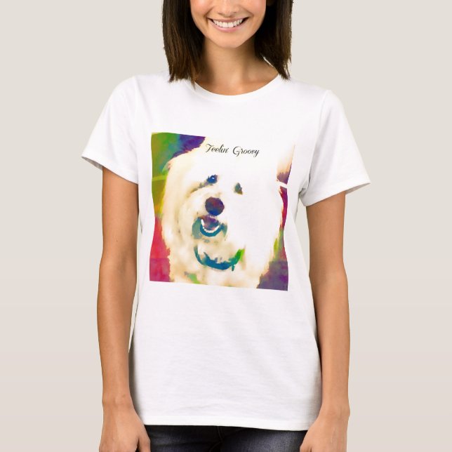 Coton de Tulear Feelin' Groovy T-Shirt (Front)