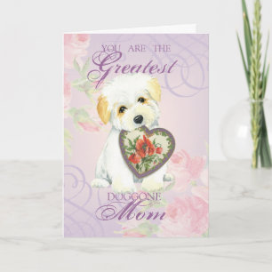 Coton de Tulear Heart Mom Card
