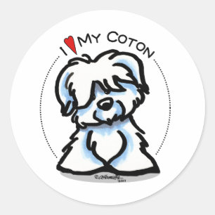 Coton de Tulear Lover Classic Round Sticker