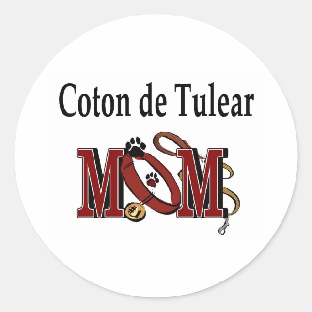 Coton De Tulear Mom Sticker (Front)