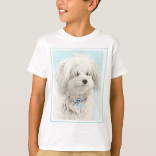 Coton de Tulear Painting - Cute Original Dog Art T-Shirt