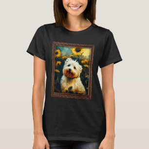 Coton De Tulear Painting Sunflower Flower Mom Wome T-Shirt