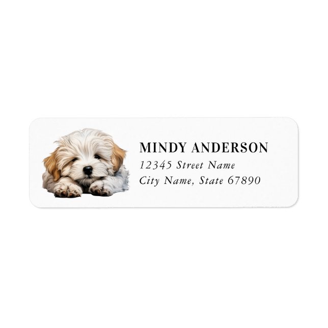 Coton De Tulear Return Address Label (Front)