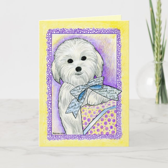 Coton de Tulear Thank You Card (Front)