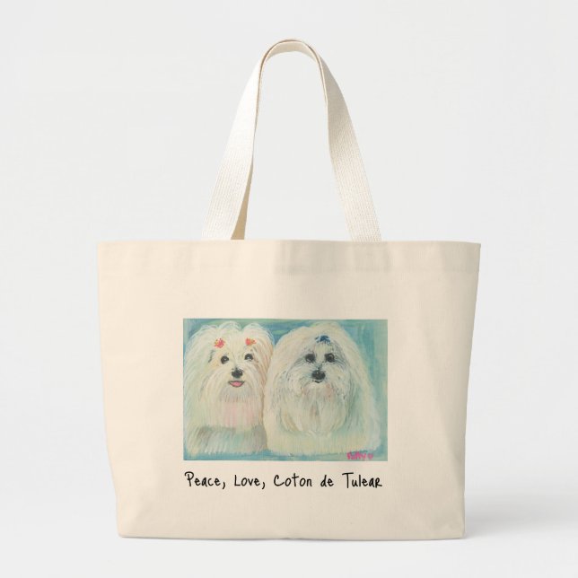 Coton de Tulear Tote (Front)