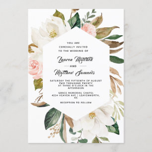 Coton et Faire-part de mariage Magnolia
