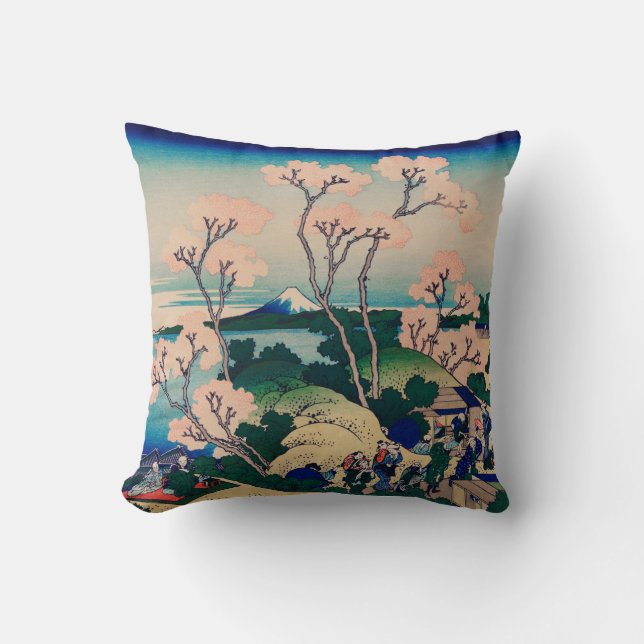 COTON JAPONAIS D'IMPRESSION HOKUSAI Oreiller (Recto)