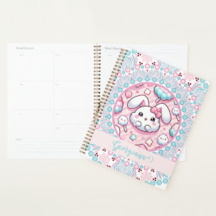 Coton Personnalisé Candy Kawaii Bunny Dot Mandala