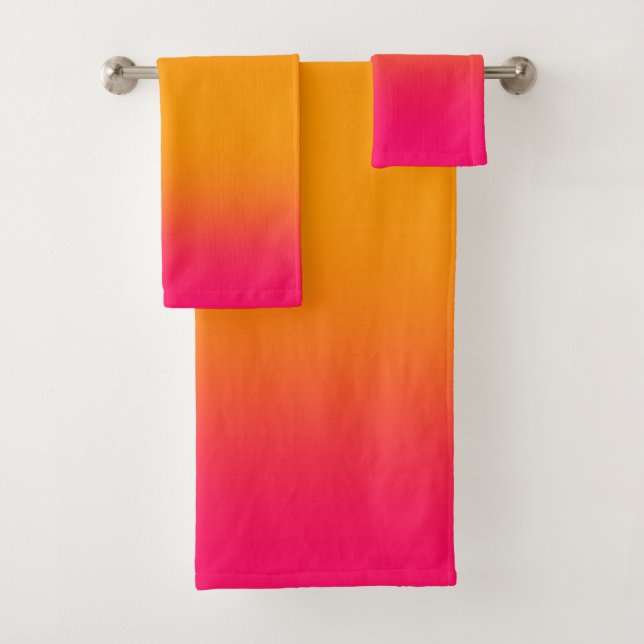 Coton polaire orange rose classique  (En situation)