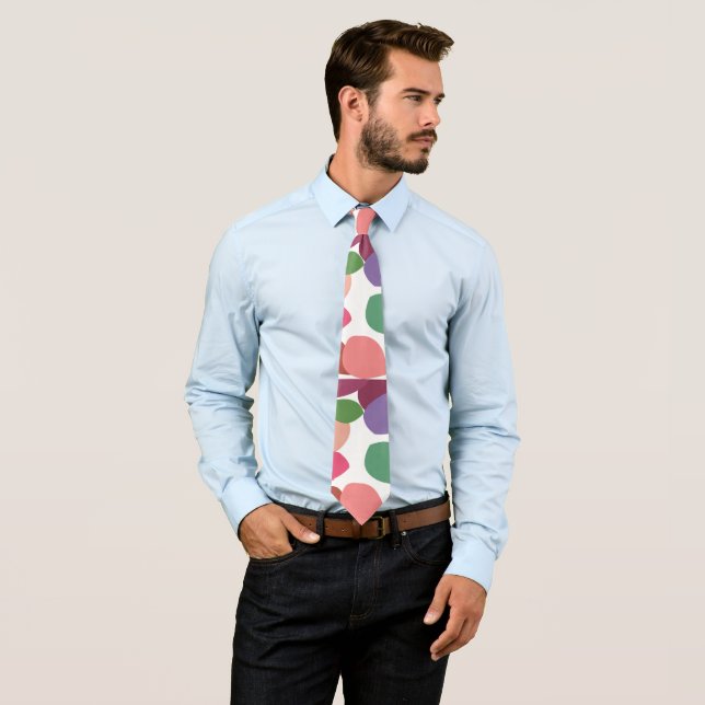 Cotoneaster Colorful Leaves Botanical Tie (In Situ)