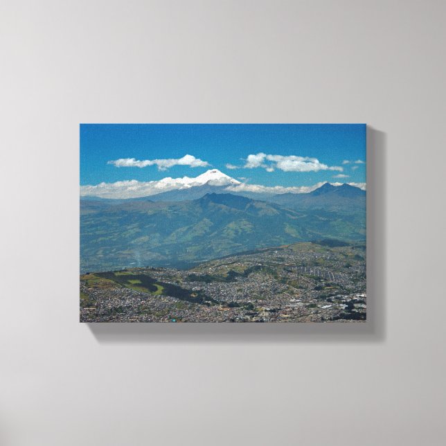 Cotopaxi & Quito Canvas Print (Front)