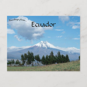 Cotopaxi Volcano Ecuador Postcard
