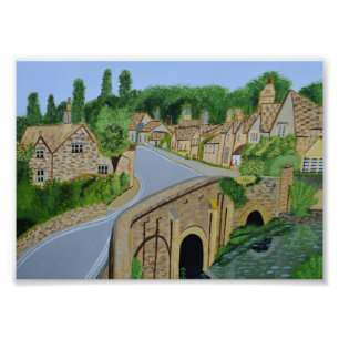 Cotswold English Village Photo Print