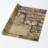 Cotswold Stone Wall Gift Wrapping Paper