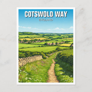 Cotswold Way England Travel Postcard
