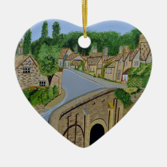 Cotswolds England Ceramic Ornament (Front)