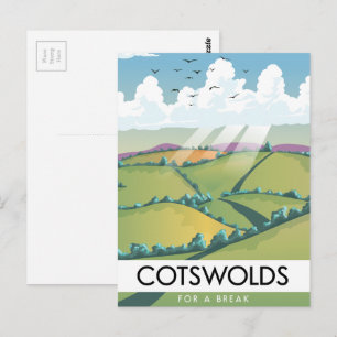 Cotswolds For a Break. Postcard