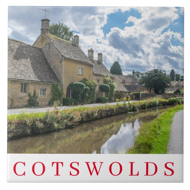 Cotswolds Lower Slaughter ceramic tile (Front)