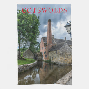 Cotswolds Lower Slaughter watermill tea towel