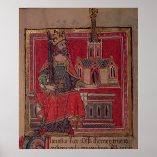 Cott Nero D VIII Offa, King of Mercia Poster