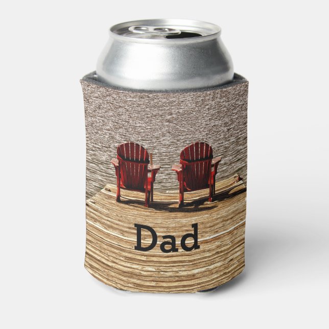 Cottage Adirondack Chairs Dad Can Cooler (Can Back)