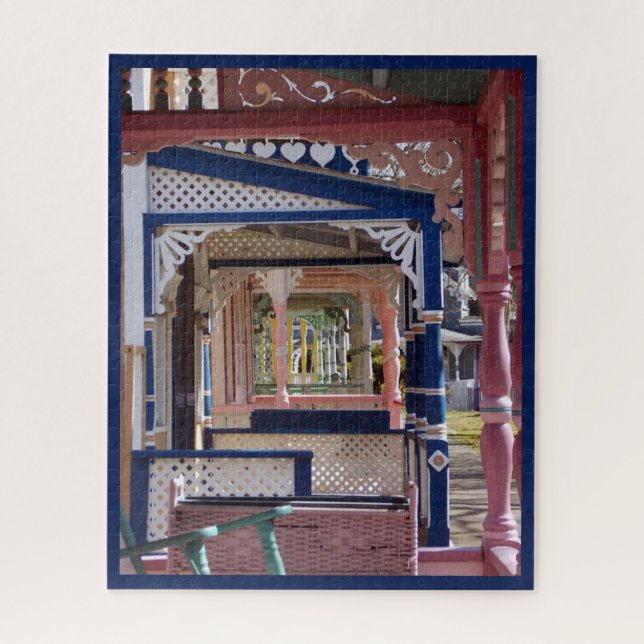 Cottage After Cottage - Martha's Vineyard Jigsaw Puzzle (Vertical)