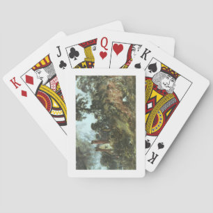 Cottage among Trees with a Sandbank, c.1830-36 (oi Playing Cards