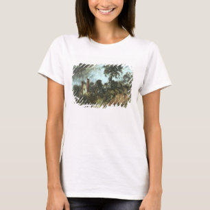 Cottage among Trees with a Sandbank, c.1830-36 (oi T-Shirt