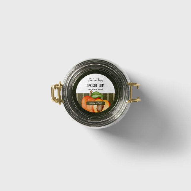 Cottage Apricot Jam Lid Label Sticker (Creator Uploaded)