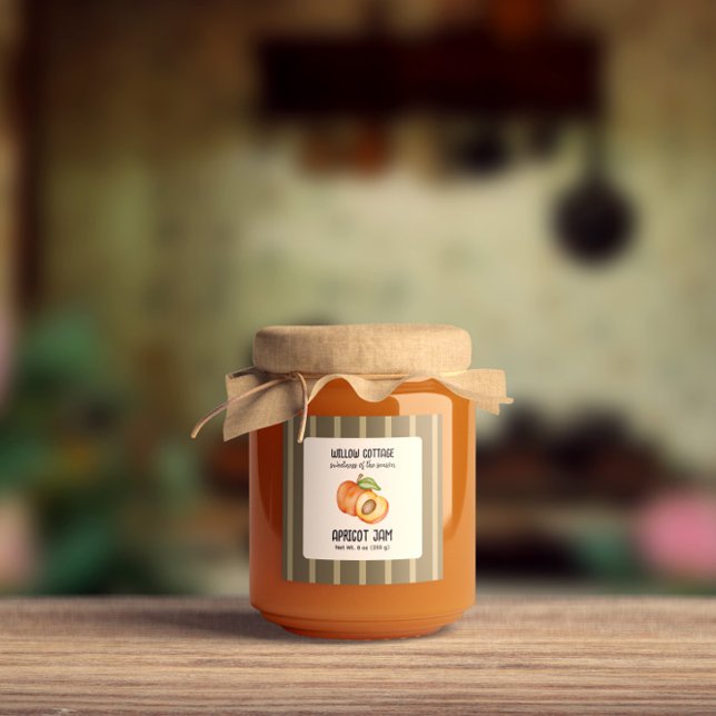 Cottage Apricot Jam Product Label Sticker (Creator Uploaded)