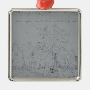 Cottage at Holton Metal Ornament